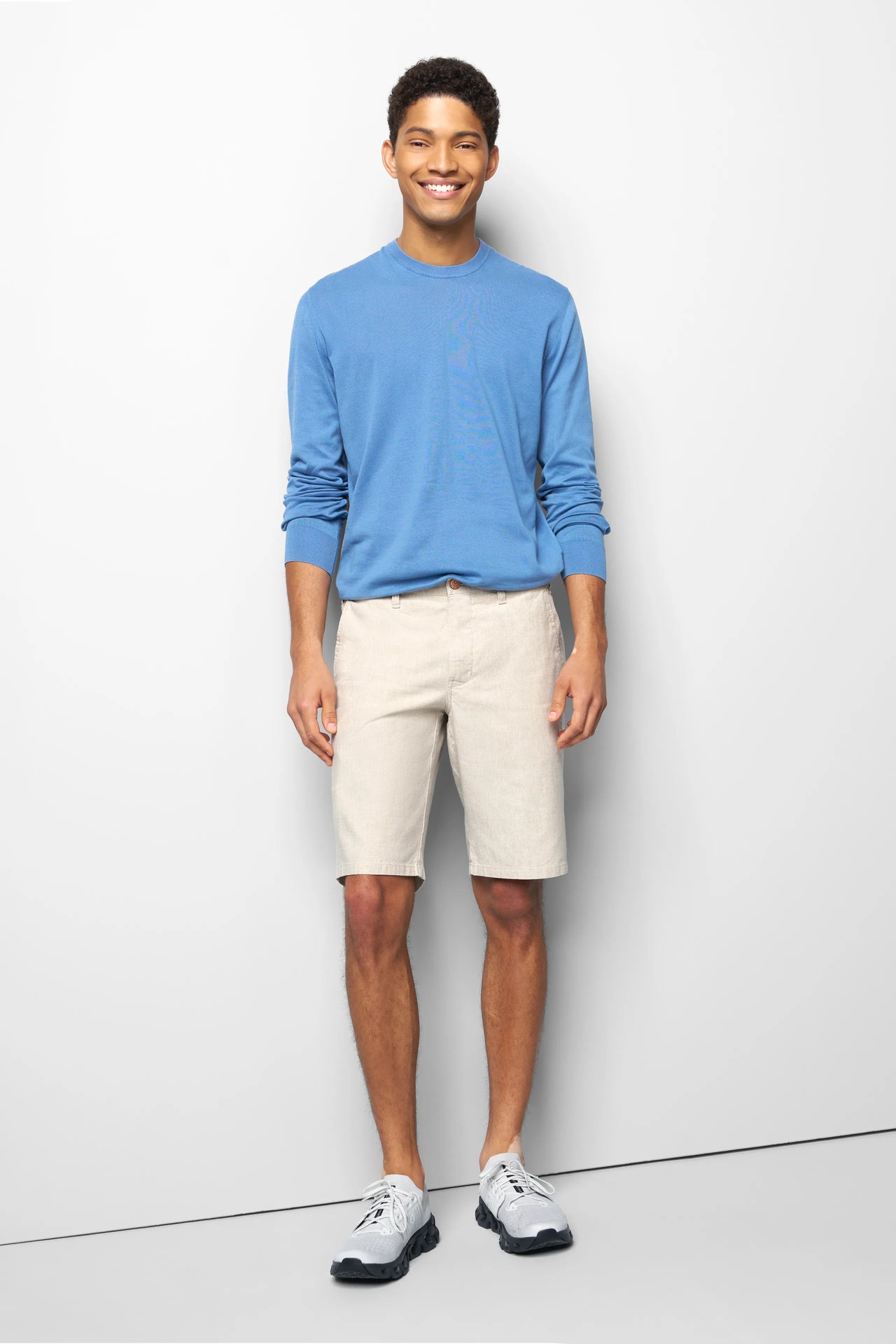 SHORT 1-6027 STRETCH HALF LINEN