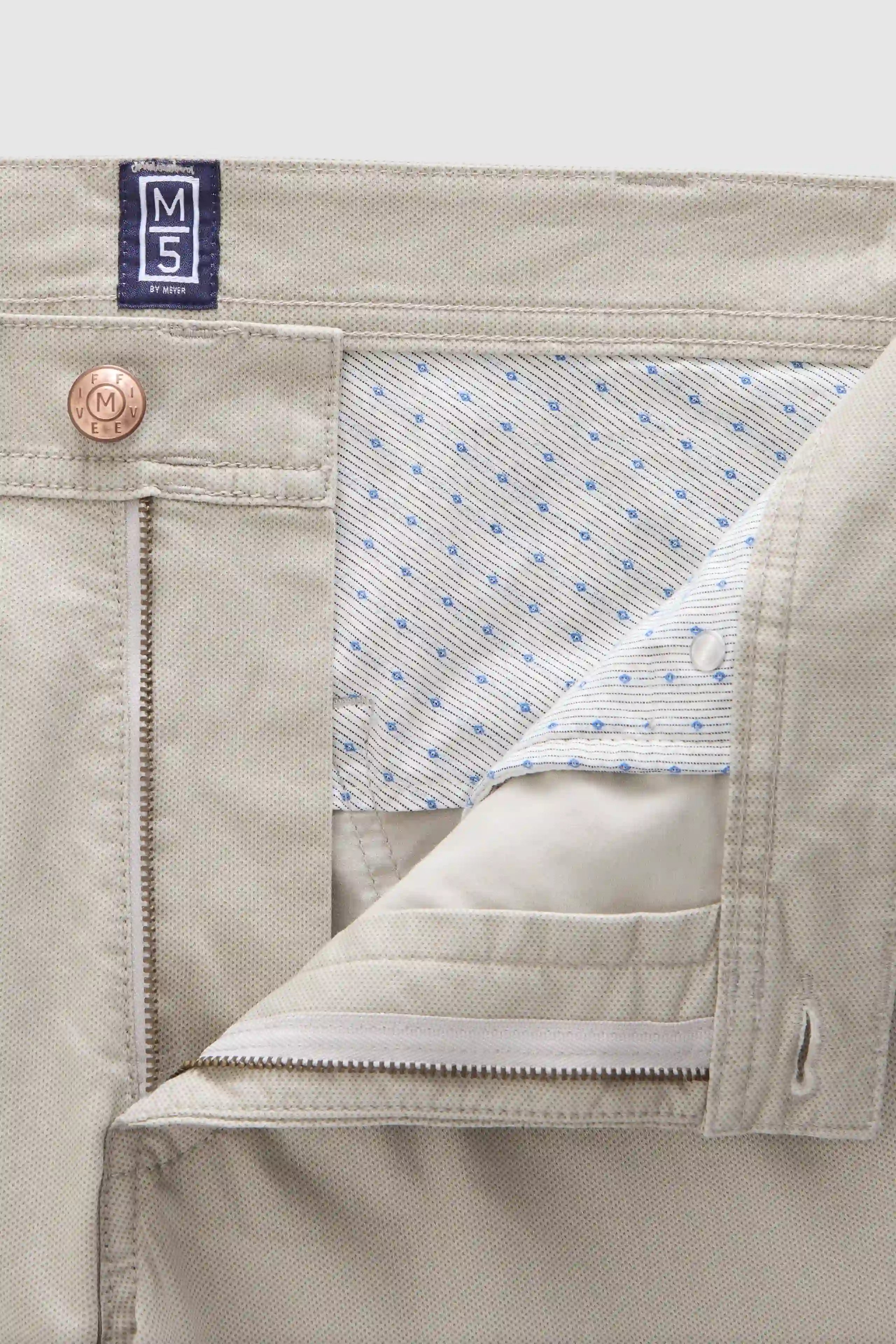 FIVE 1-6075 FIVE-POCKET TROUSERS WITH A MICRO PRINT